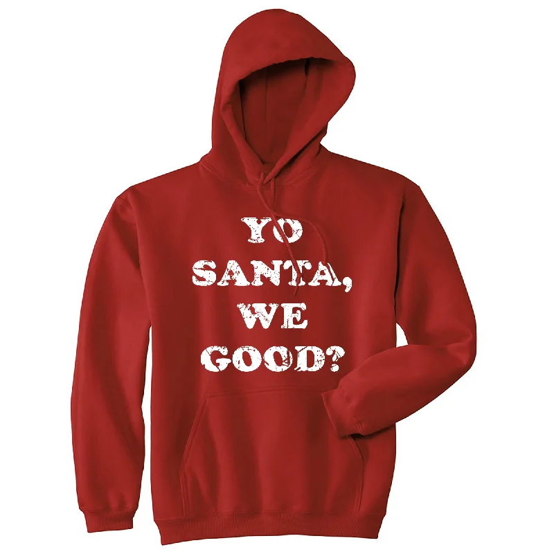 Anime Inspired Yo Santa We Good Hoodie Athletic Men's High