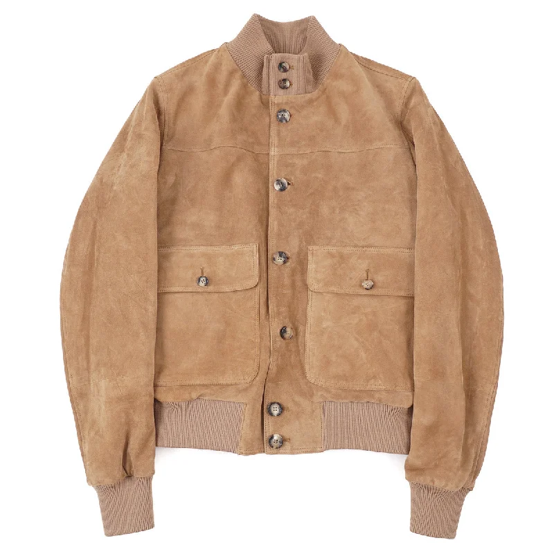 Skin friendly Rifugio Wool-Lined Suede Bomber Jacket Dynamic Men's Glow