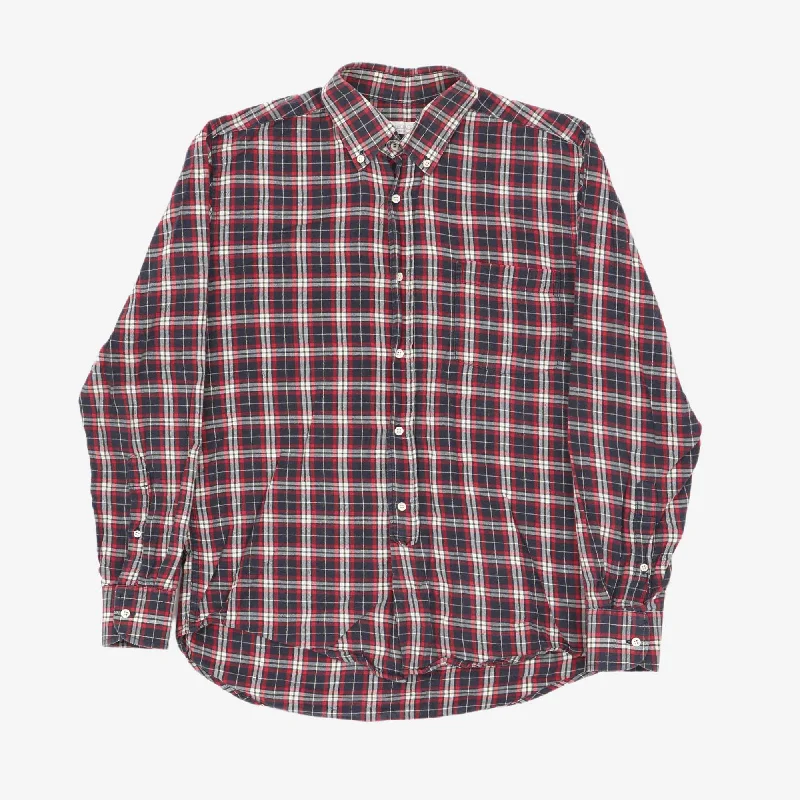 Tag free BD Check Shirt Bold Men's Statement