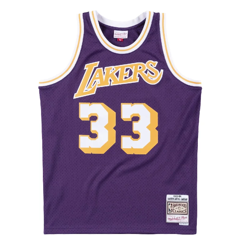 Lakers 1983 Kareem Road Jersey Luxurious Men's High