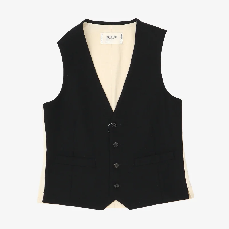 Flexible fabric Wool Waistcoat Relaxed Men's Beach