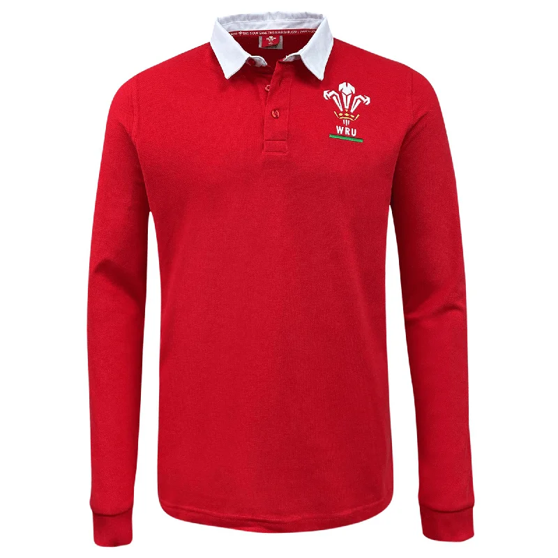 Wales Classic Rugby Jersey - Red Laid