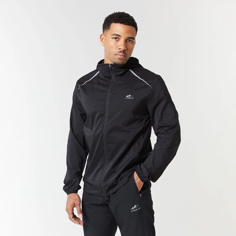 Hip - Hop Style Core Windbreaker | Black Bold Men's Statement