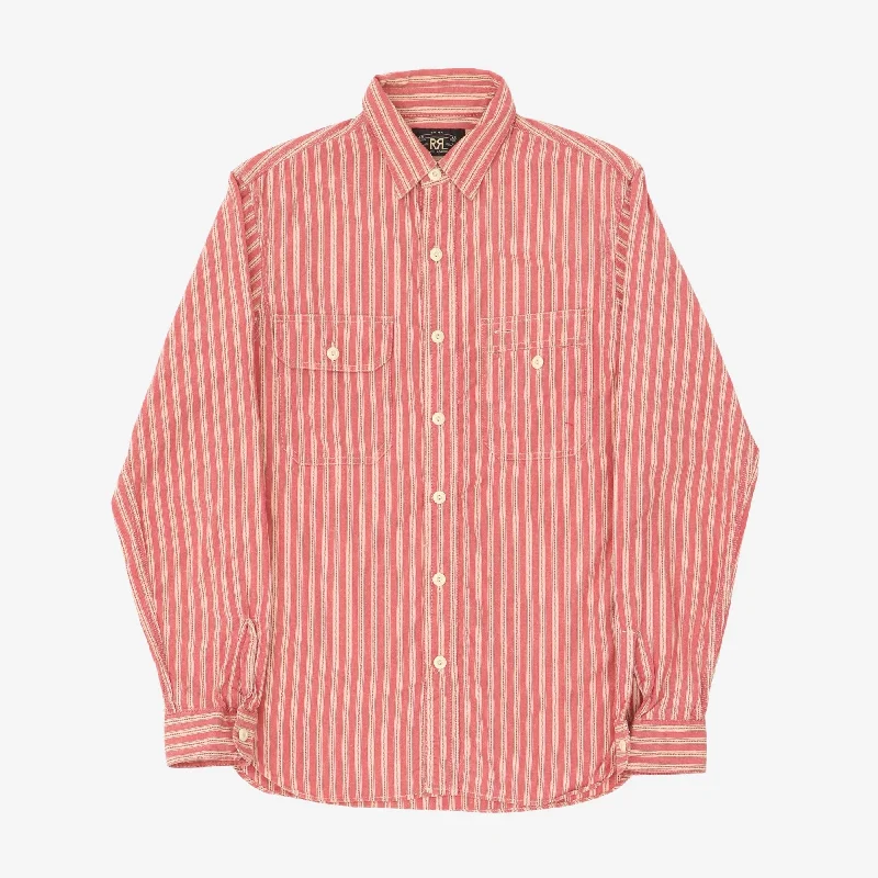 Vintage influenced Striped Shirt Dapper Men's Bow