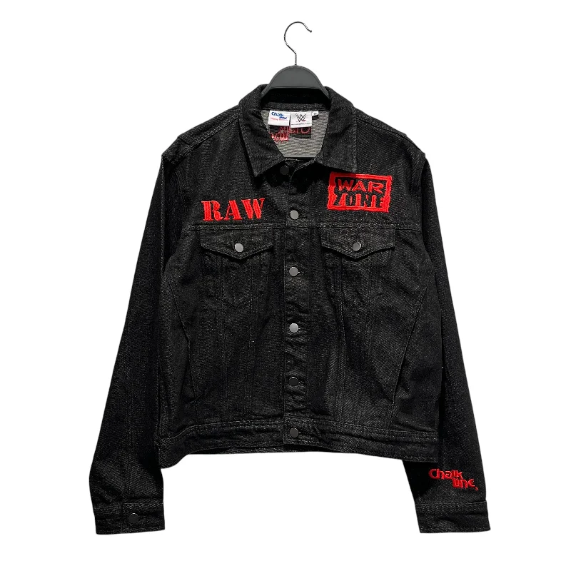 Perfect fittingWWE/Denim Jkt/M/Denim/BLK/RAW IS WAR Trendy Men's Bucket