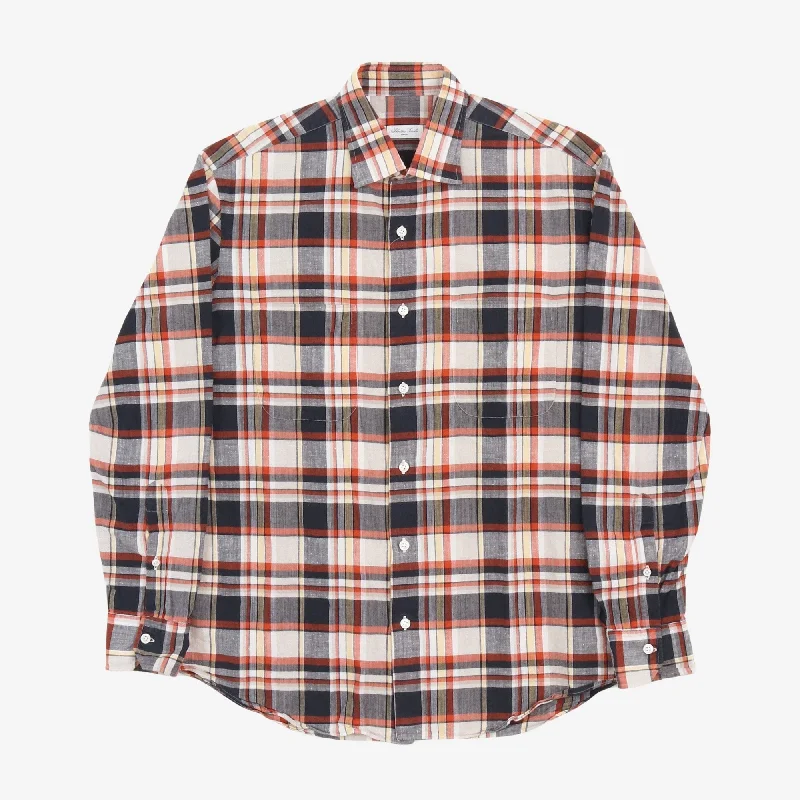 Sustainable fashion oriented Check Shirt Masculine Men's 