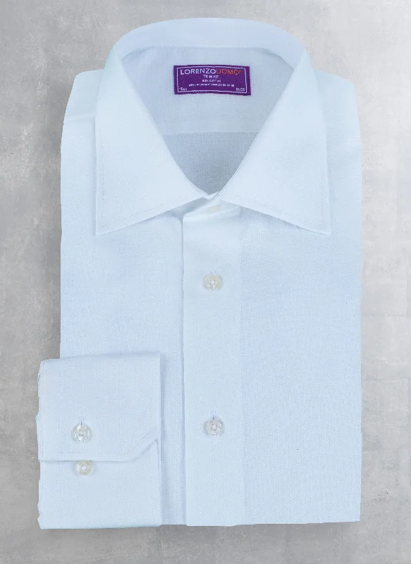 Maxwell in Solid White Oxford Shirt Earthy Men's Sustainable 