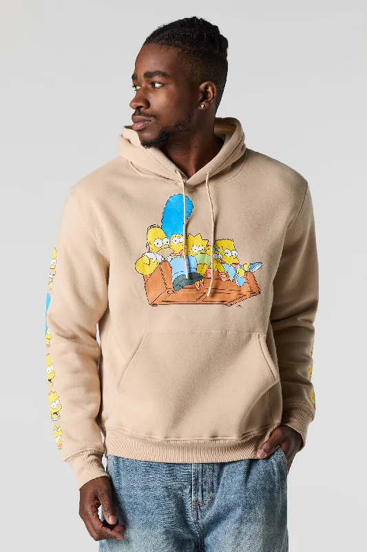 Skin - Friendly The Simpsons Graphic Fleece Hoodie Refined Men's Classic 