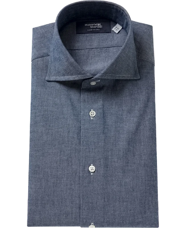 TOKYO SLIM FIT - Italian Spread Chambray Masculine Men's Thick