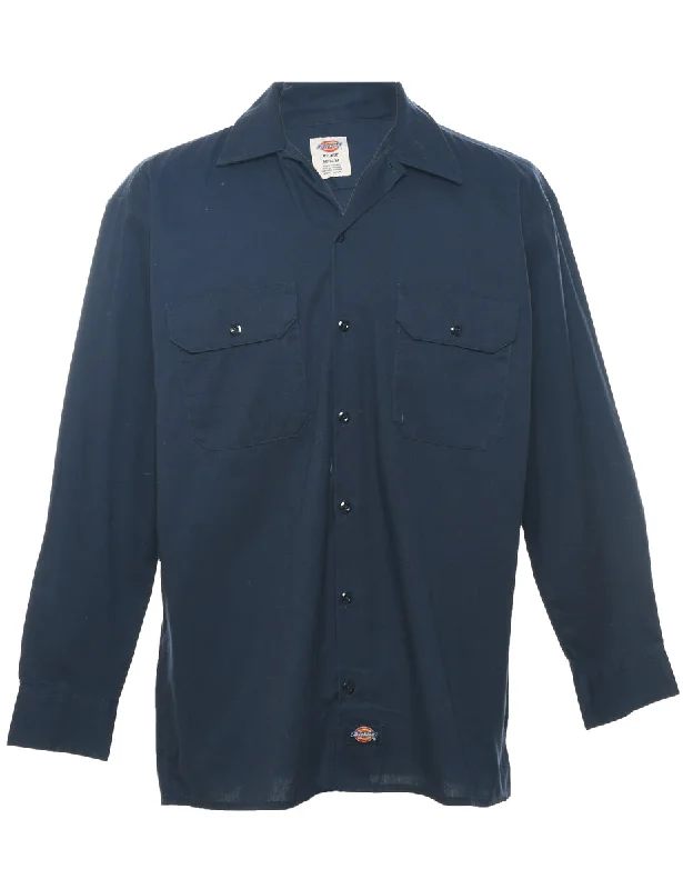 Perfect fittingDickies Navy Classic Workwear Shirt - M Luxurious Men's High