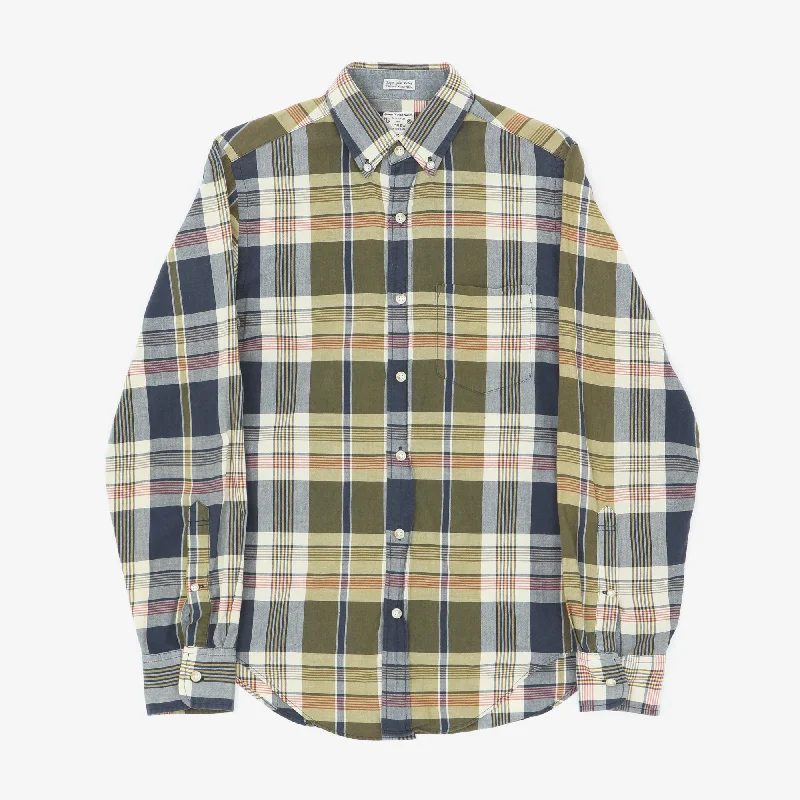 Thermal regulating BD Check Shirt British Gentleman Style