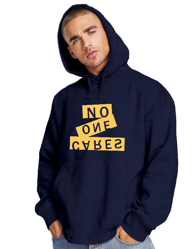 Hip - Hop Style No One Cares Hoodie Practical Men's Quick