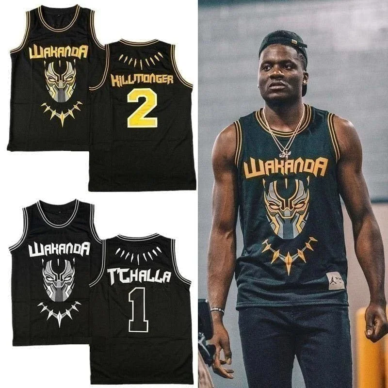 Black Panther - Wakanda - T'Challa | Killmonger Official Movie Basketball Jerseys Classic Men's Pin