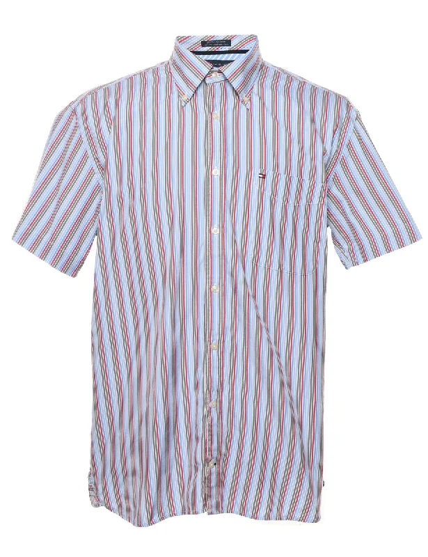 Gale Resistant Tommy Hilfiger Striped Smart Shirt - L Confident Men's High