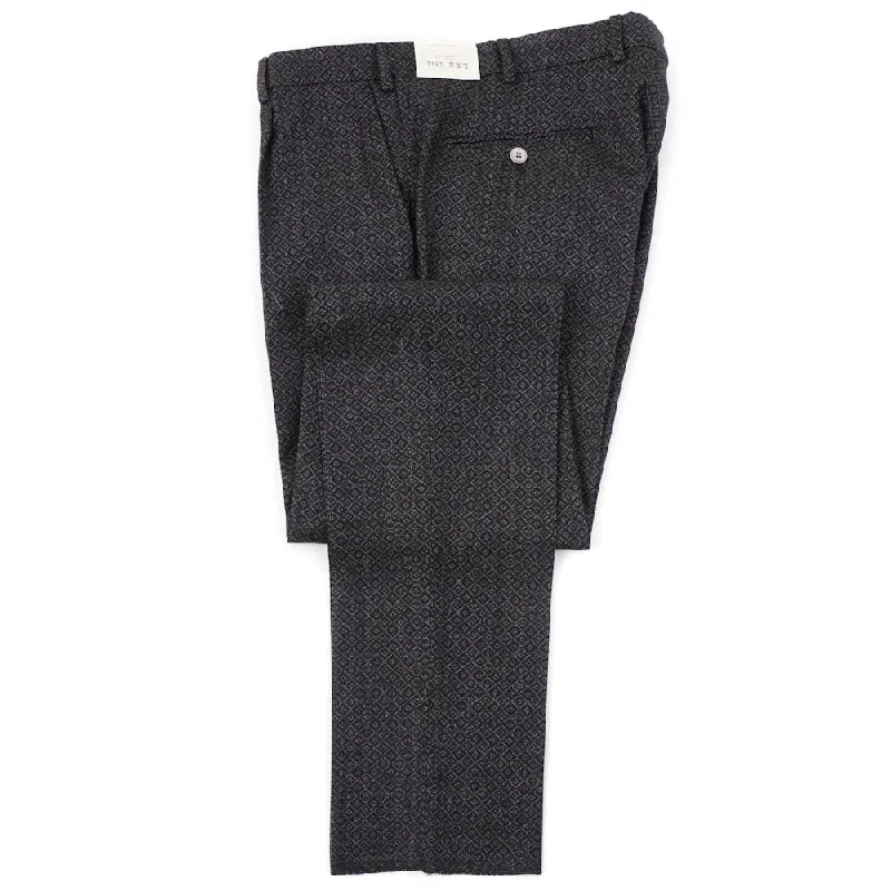 Thermal regulating L.B.M. 1911 Diamond Jacquard Wool Pants Modern Men's 