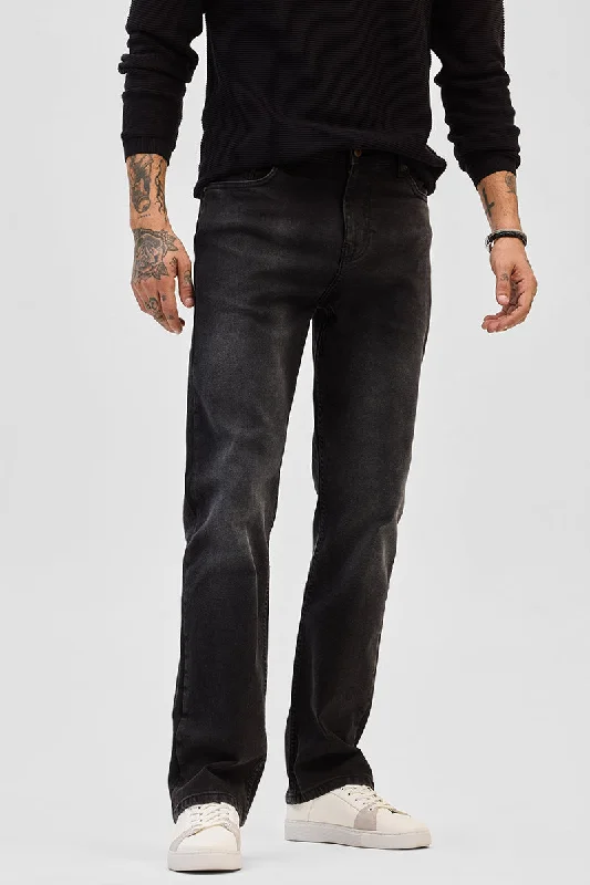 Black Straight Fit Jeans Relaxed Men's Australian 