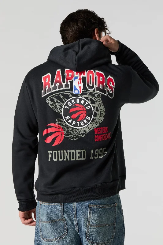 Street Art Theme Toronto Raptors Graphic Fleece Hoodie Cool Men's Distressed