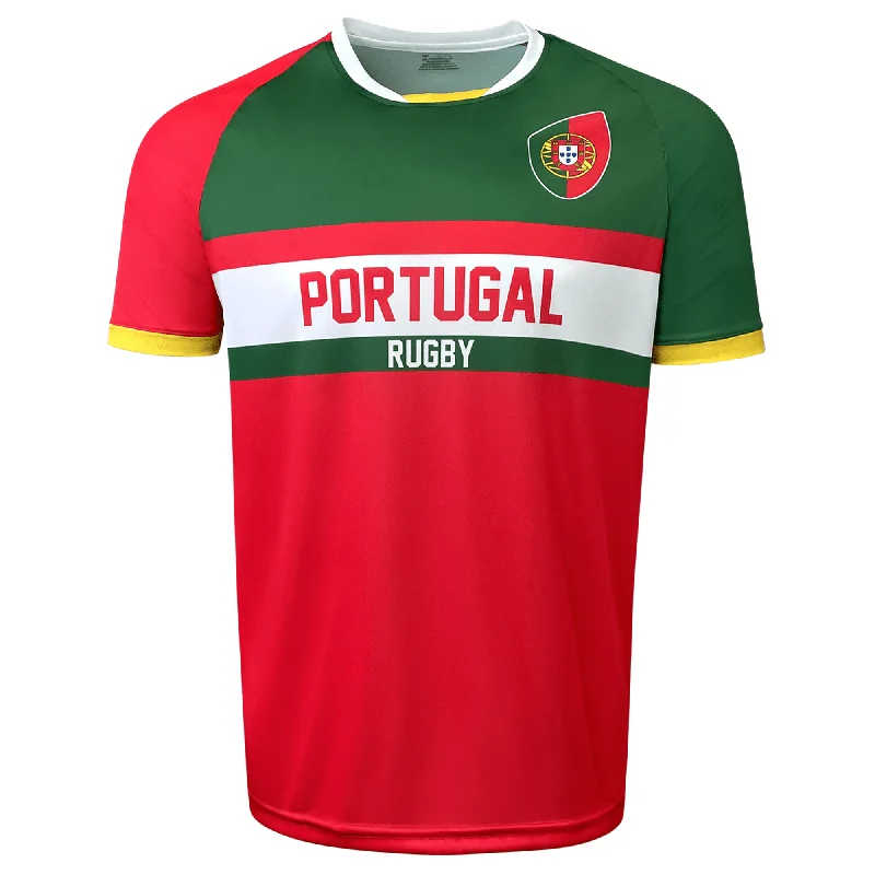 Nations of Rugby Portugal Rugby Supporters Jersey Hip Men's Urban