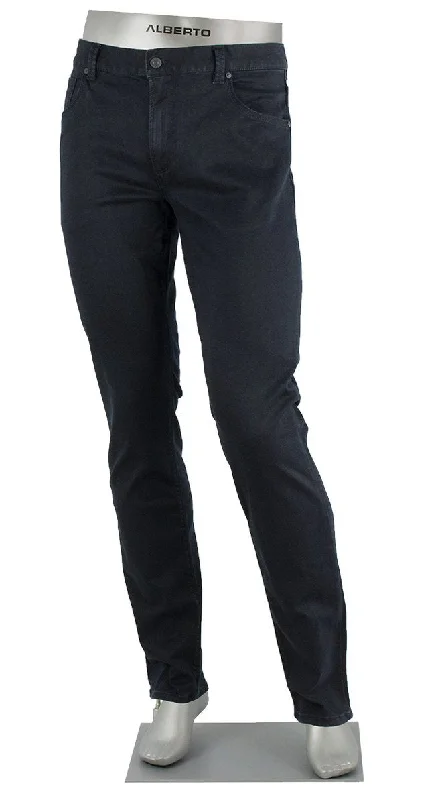 Dark Indigo Pipe T400 SuperFit Dual FX Denim Slim Fit - ALBERTO Beach