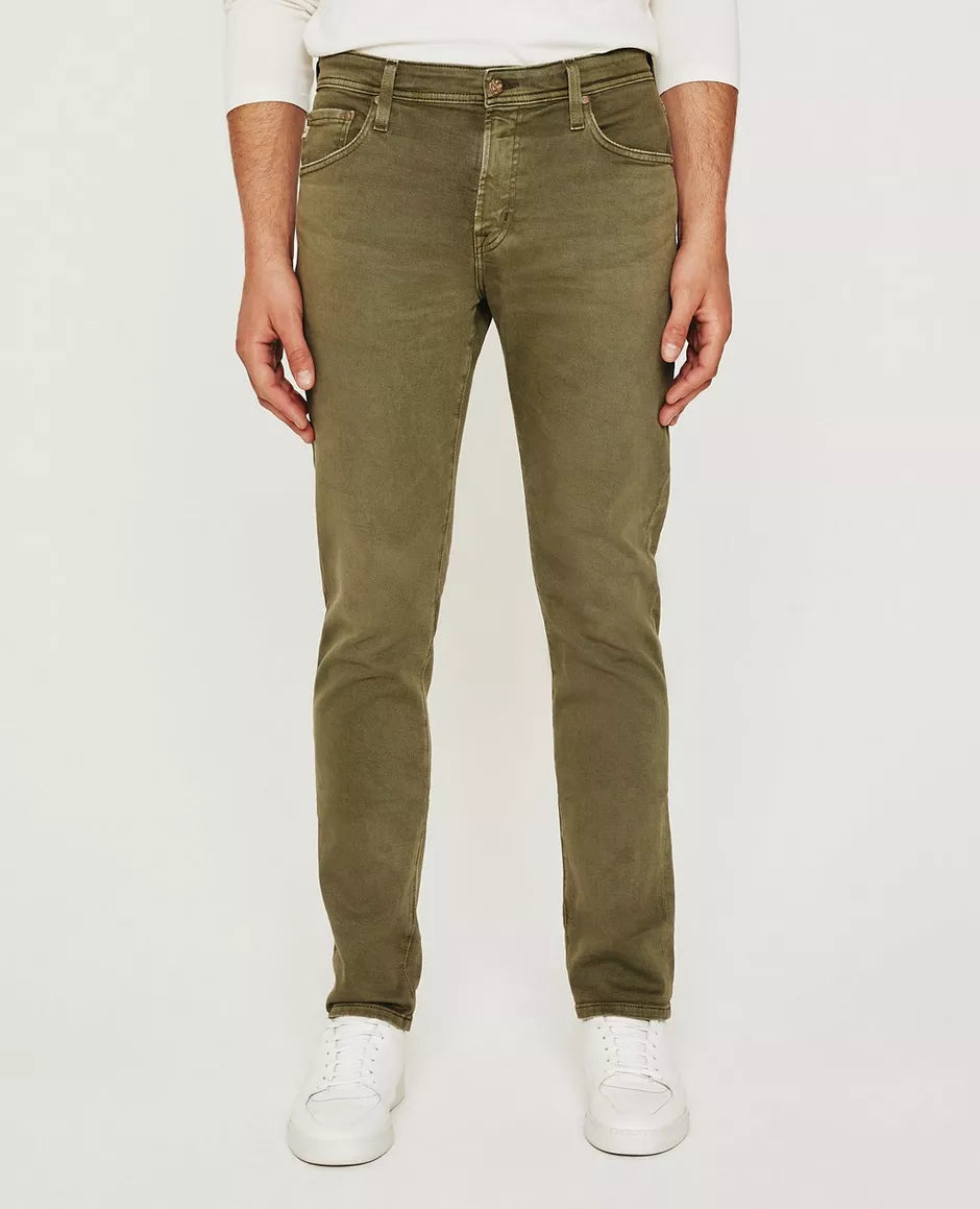 AG - Tellis Modern Fit Khaki Green Jeans Cozy Men's Winter