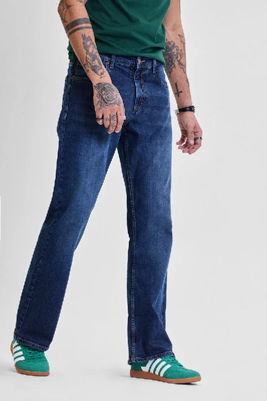 Indigo  Bootcut Jeans Dynamic Men's High