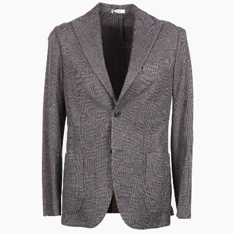 Minimalist aesthetic Boglioli Wool-Cashmere K-Jacket Sport Coat Hip Men's Urban