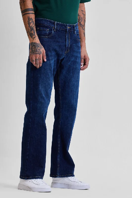 Navy Bootcut Jeans Vacation