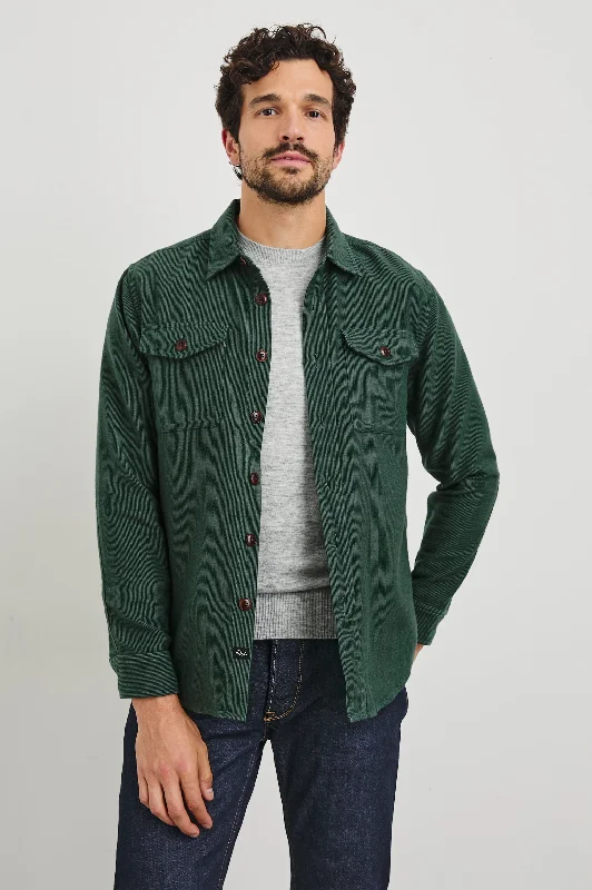 Hip  hop  inspired BURR SHIRT JACKET - CREEPING VINE Tough Men's Tactical