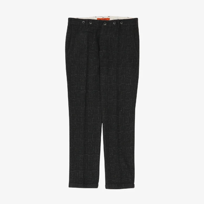 Breathable Wool Blend Trousers Sporty Men's Athleisure 