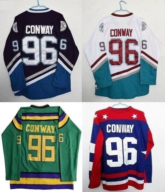 Mighty Ducks Hockey Jersey - All Players & All Colors. Monochromatic All