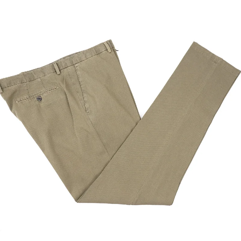 Moisture wicking Boglioli Regular-Fit Woven Cotton Pants Casual Men's Loose