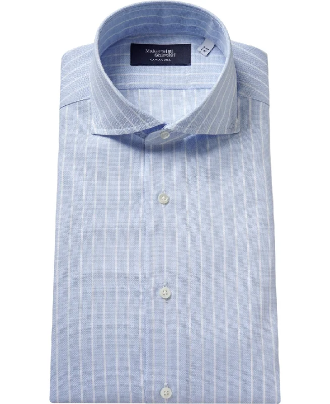 Tokyo Slim Fit Shirt - Cutaway Ice Cotton Cclassic Men's Tweed