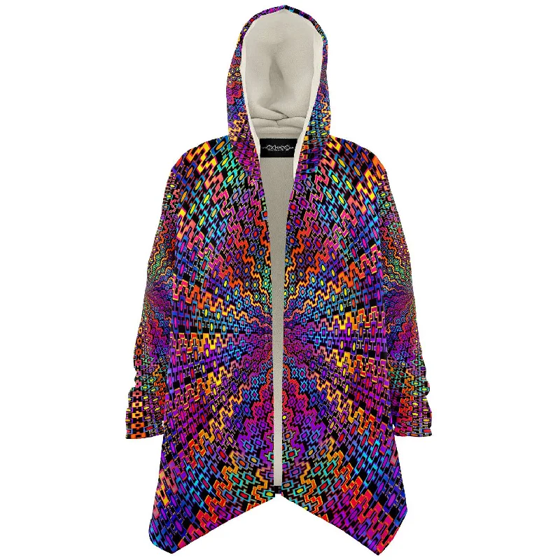 Cozy Feeling Rainbow Flow Micro Fleece Cloak Street