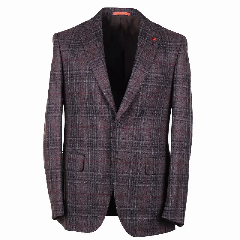 Warm keeping Isaia Trim-Fit Wool Sport Coat Tough Men's Military