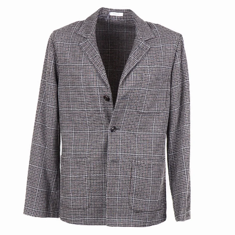 Thermal regulating Boglioli Wool-Blend 'Picasso Jacket' Earthy Men's Hemp