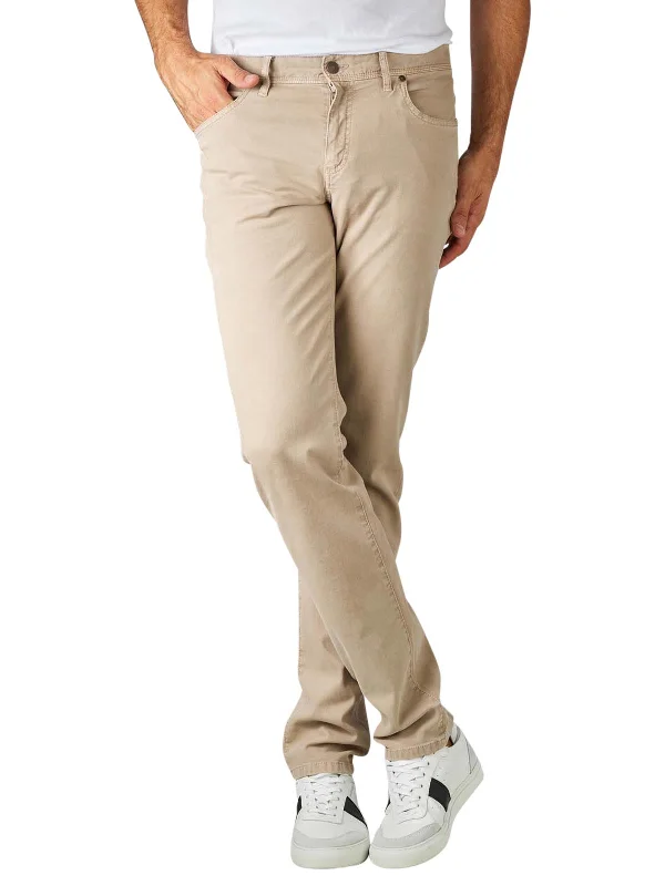 PIPE Sand Nature Soft Twill Five Pocket Pants Polished Men's Satin