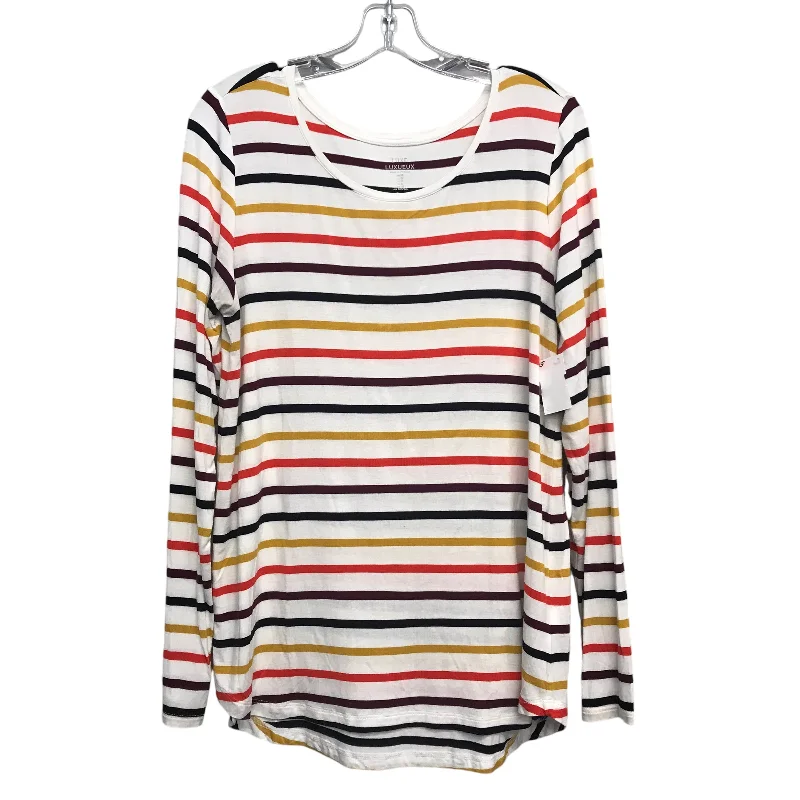 Top Ls Basic By Gap In Striped Pattern, Size:M Tough Men's Military