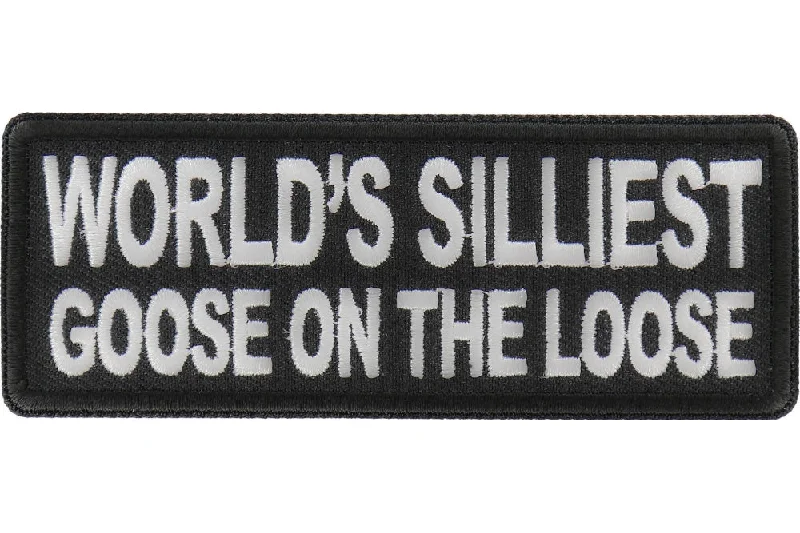 Silliest Goose on The Loose Patch Cozy Men's Sherpa