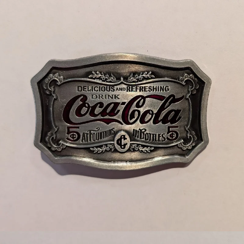 Belt Buckle - Coke Sleek Men's Contemporary 