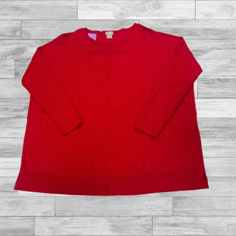 Top Long Sleeve By Chicos In Red, Size: 1 Refined Men's European