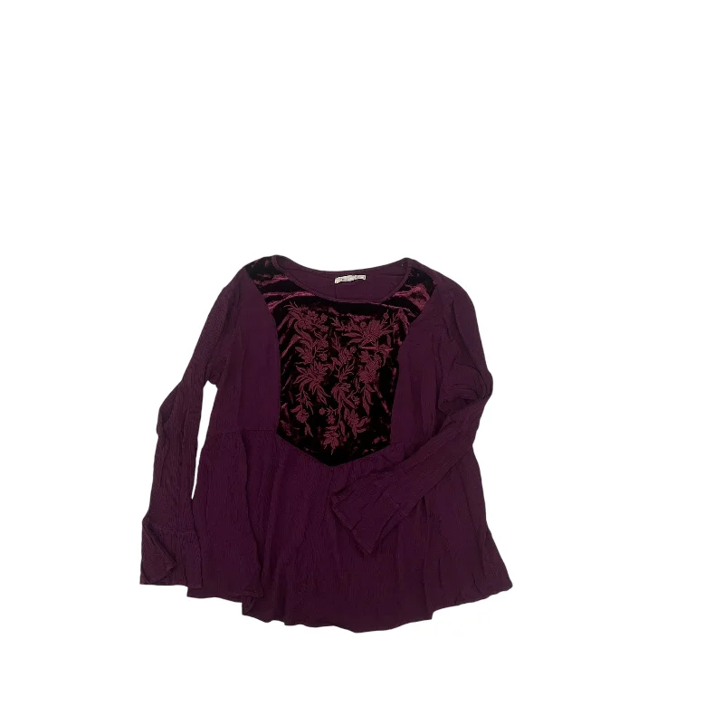 Top Ls By Indigo Soul In Purple, Size:L Sophisticated Men's French