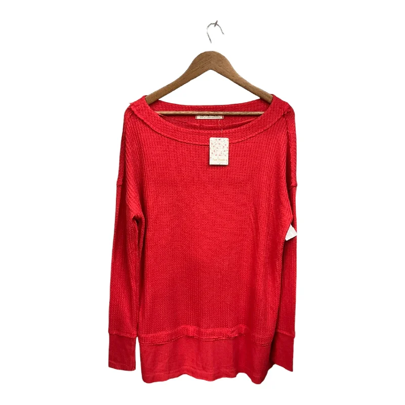 Top Long Sleeve By Anthropologie In Red, Size: S Hip Men's Retro