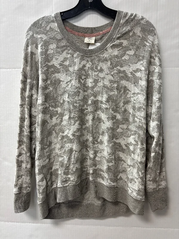 Top Long Sleeve By Matilda Jane In Grey, Size: Xs Unique Men's Patch