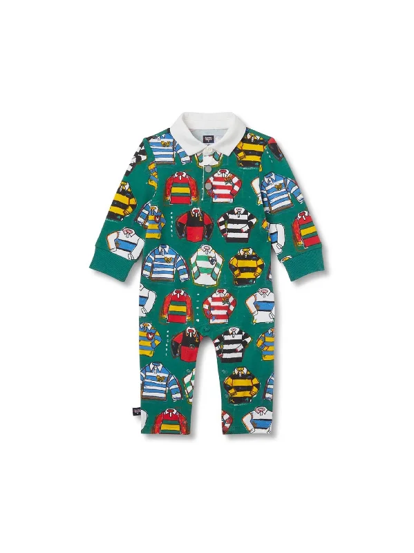 Kids Boy's Graphic Printed Jumpsuit,Green Cool Men's Skate