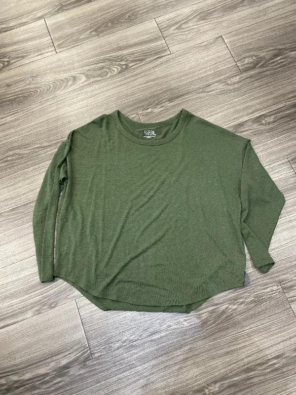 Top Long Sleeve By Time And Tru In Green, Size: Xl Lumberjack