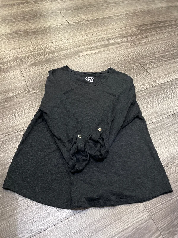 Top Long Sleeve By Chicos In Black, Size: M Street