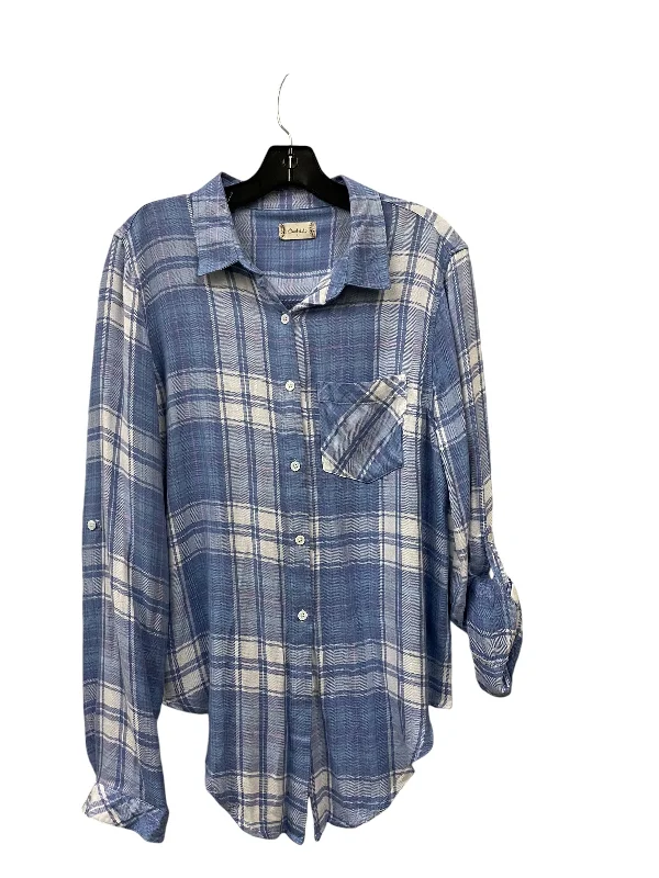 Top Long Sleeve By Altard State In Plaid Pattern, Size: L Dynamic Men's Moto