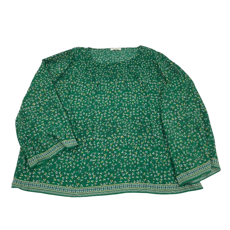 Top Ls By Max Studio In Green, Size:L Monochromatic Office Style