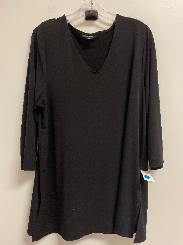 Top Long Sleeve By Alfani In Black, Size: Xl Modern Men's Geometric