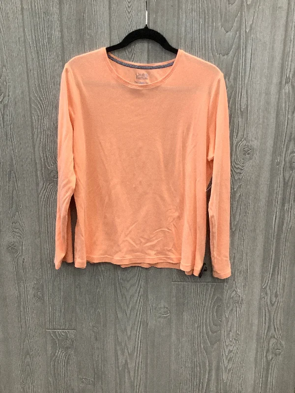 Top Long Sleeve Basic By Croft And Barrow In Coral, Size: L Earthy Men's Hemp